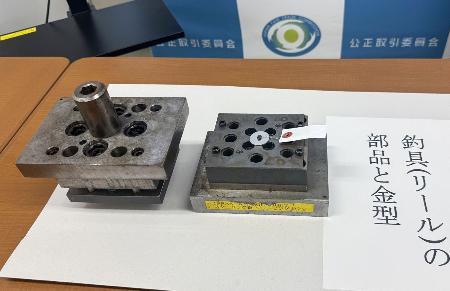 　シマノが下請け業者に保管させていた金型＝１７日午後、大阪市中央区