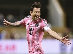 　マイアミのメッシ（ゲッティ＝共同）