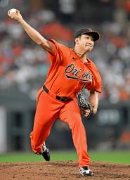 　ヤンキース戦に先発したオリオールズ・菅野＝ボルティモア（ゲッティ＝共同）