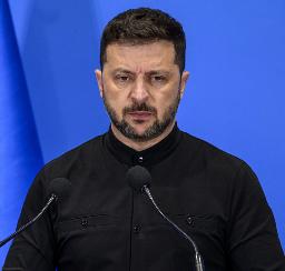 　ウクライナのゼレンスキー大統領（ゲッティ＝共同）