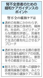 　腎不全患者のための緩和ケアガイダンスのポイント