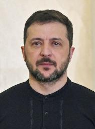 　ウクライナのゼレンスキー大統領（ゲッティ＝共同）