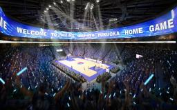 　やずやグループなどが福岡市に建設する新アリーナの内観イメージ