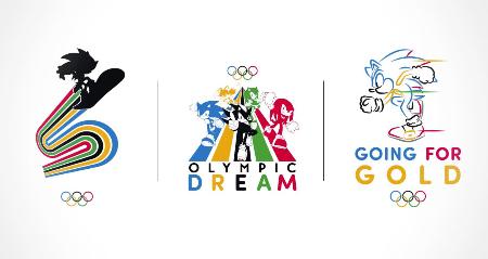 　公開された、五輪マークとセガのゲーム人気キャラクターがコラボレーションした画像（ＩＯＣ提供）
