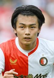 　フェイエノールトの上田綺世（ゲッティ＝共同）