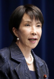 　高市早苗首相＝２１日午後１０時１分、首相官邸