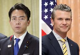 　小泉進次郎防衛相、ヘグセス米国防長官