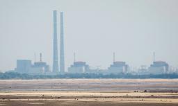 　ウクライナ南部のザポリージャ原発＝２０２３年６月（ロイター＝共同）