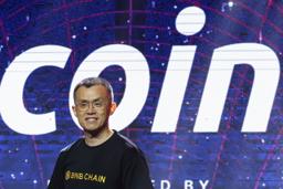 　暗号資産の会議に出席するバイナンス創業者の趙長鵬氏＝８月、香港（ロイター＝共同）