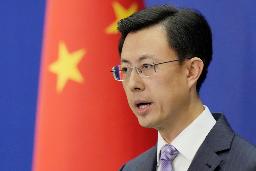 　９月、記者会見する中国外務省の郭嘉昆副報道局長＝北京