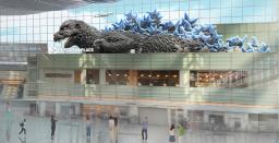 羽田空港に設置されるゴジラの巨大モニュメントのイメージ(TM&(C) TOHO CO.,LTD.)