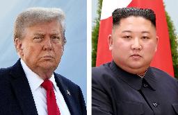 　（左から）トランプ米大統領（ゲッティ＝共同）、北朝鮮の金正恩朝鮮労働党総書記（朝鮮通信＝共同）