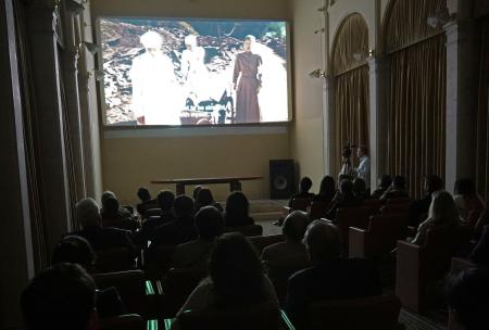 バチカンで上映された映画「長崎 閃光の影で」=10月31日(共同)