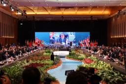 　マレーシア・クアラルンプールで開かれたＡＳＥＡＮ拡大国防相会議＝１日（共同）