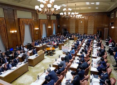 　総括質疑を実施した参院予算委＝１３日午前