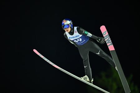 　ノルディックスキーＷ杯ジャンプで６位だった小林陵侑＝２６日、ファルン（ＡＰ＝共同）