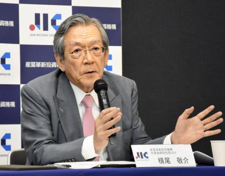 　ＪＩＣの横尾敬介社長＝７月、東京都内