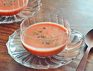 豆乳とトマトジュースの美肌スープ