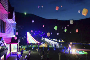 夜の高原に「光の天の川」 あだたらスキー場で７月31日開幕 - 福島民友