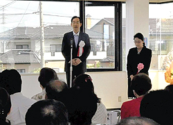 立候補表明の小林氏が事務所開き　福島市長選へ後援会