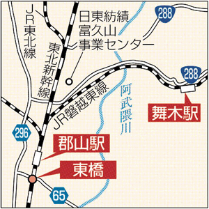舞木駅の地図