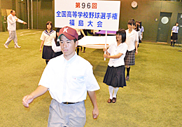 球児の夏、10日開幕　福島大会本番へ開会式リハーサル